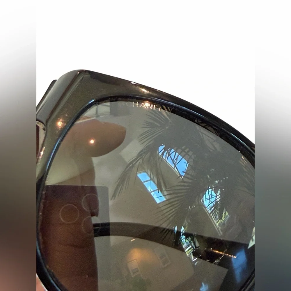 CHANEL Black‎ Sunglasses with Silver Accents